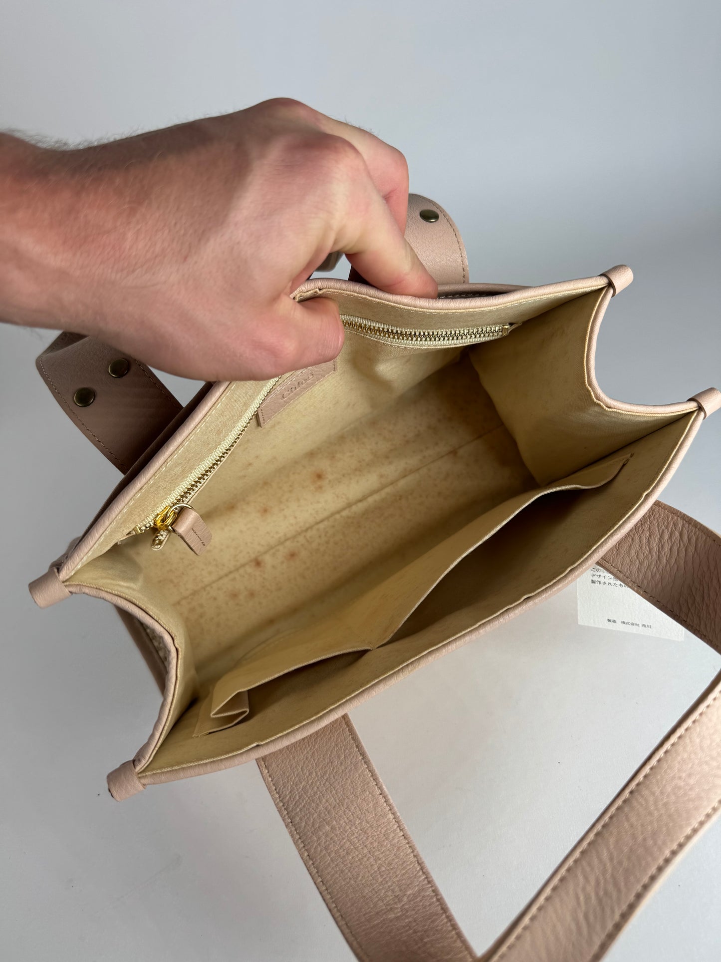 Vintage Chloe Handbag Beige Rose