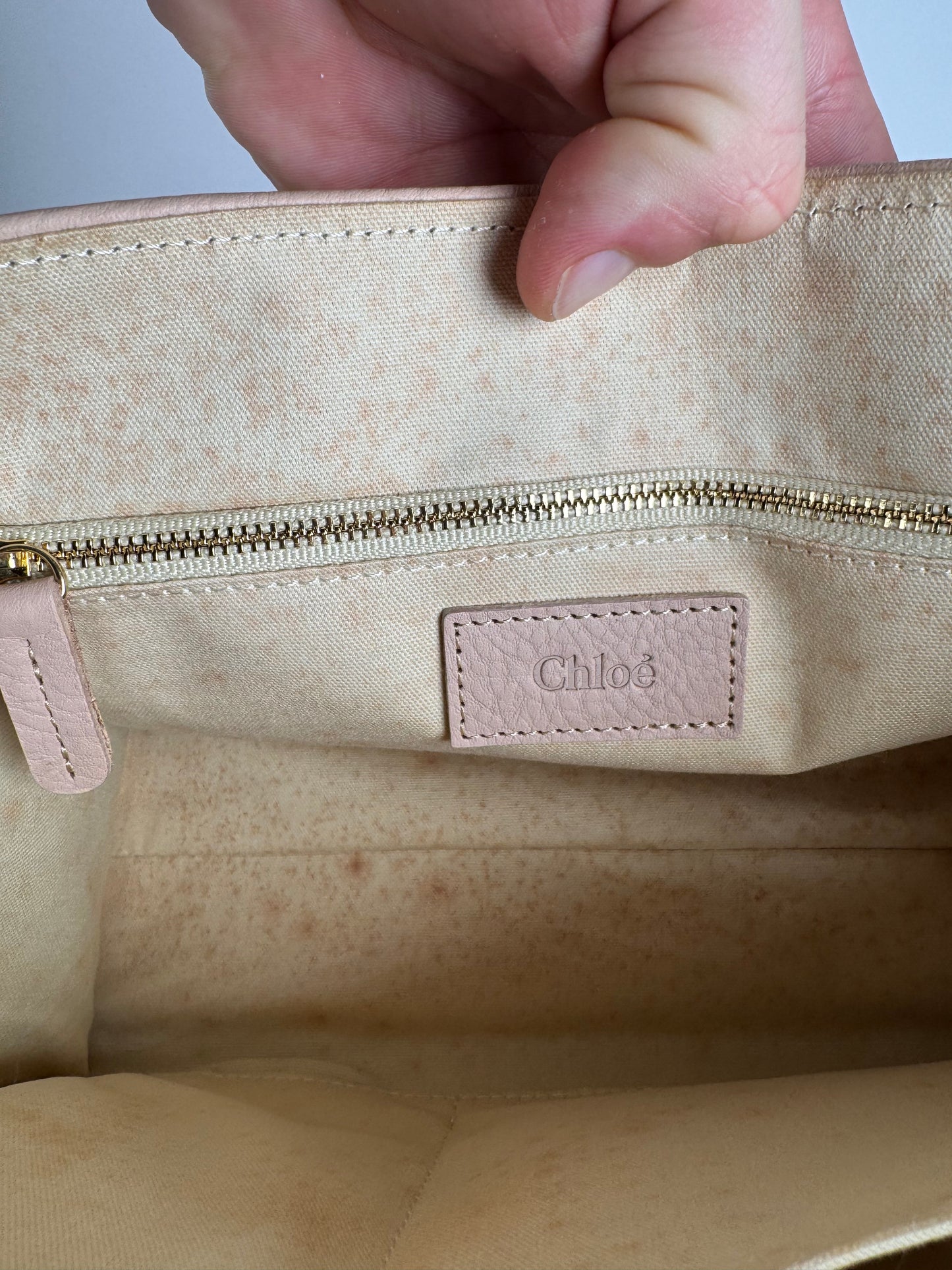 Vintage Chloe Handbag Beige Rose