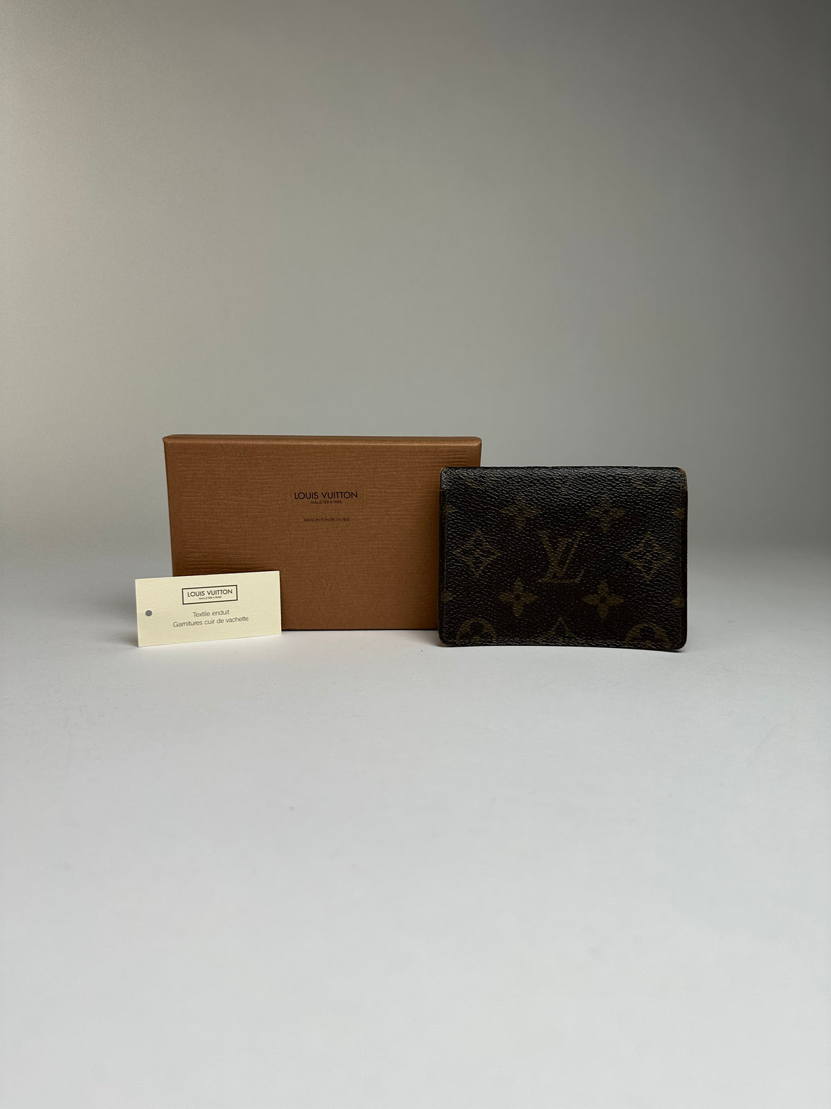 Vintage Louis Vuitton Monogram Canvas Bifold Wallet Brown