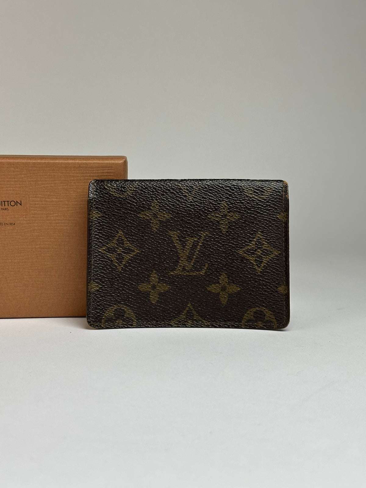 Vintage Louis Vuitton Monogram Canvas Bifold Wallet Brown