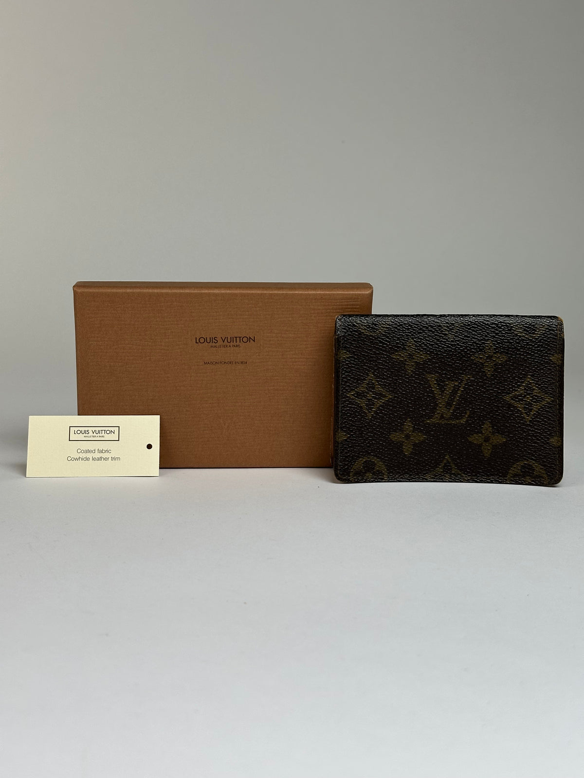 Vintage Louis Vuitton Monogram Canvas Bifold Wallet Brown
