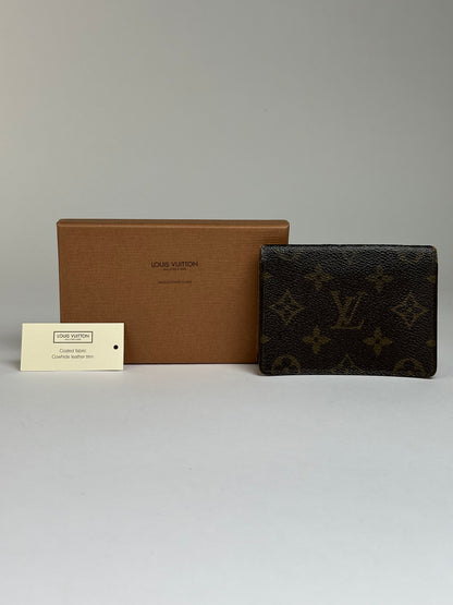 Vintage Louis Vuitton Monogram Canvas Bifold Wallet Brown