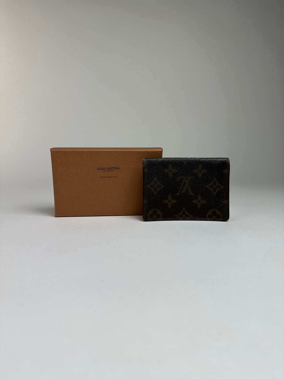 Vintage Louis Vuitton Monogram Canvas Bifold Wallet Brown
