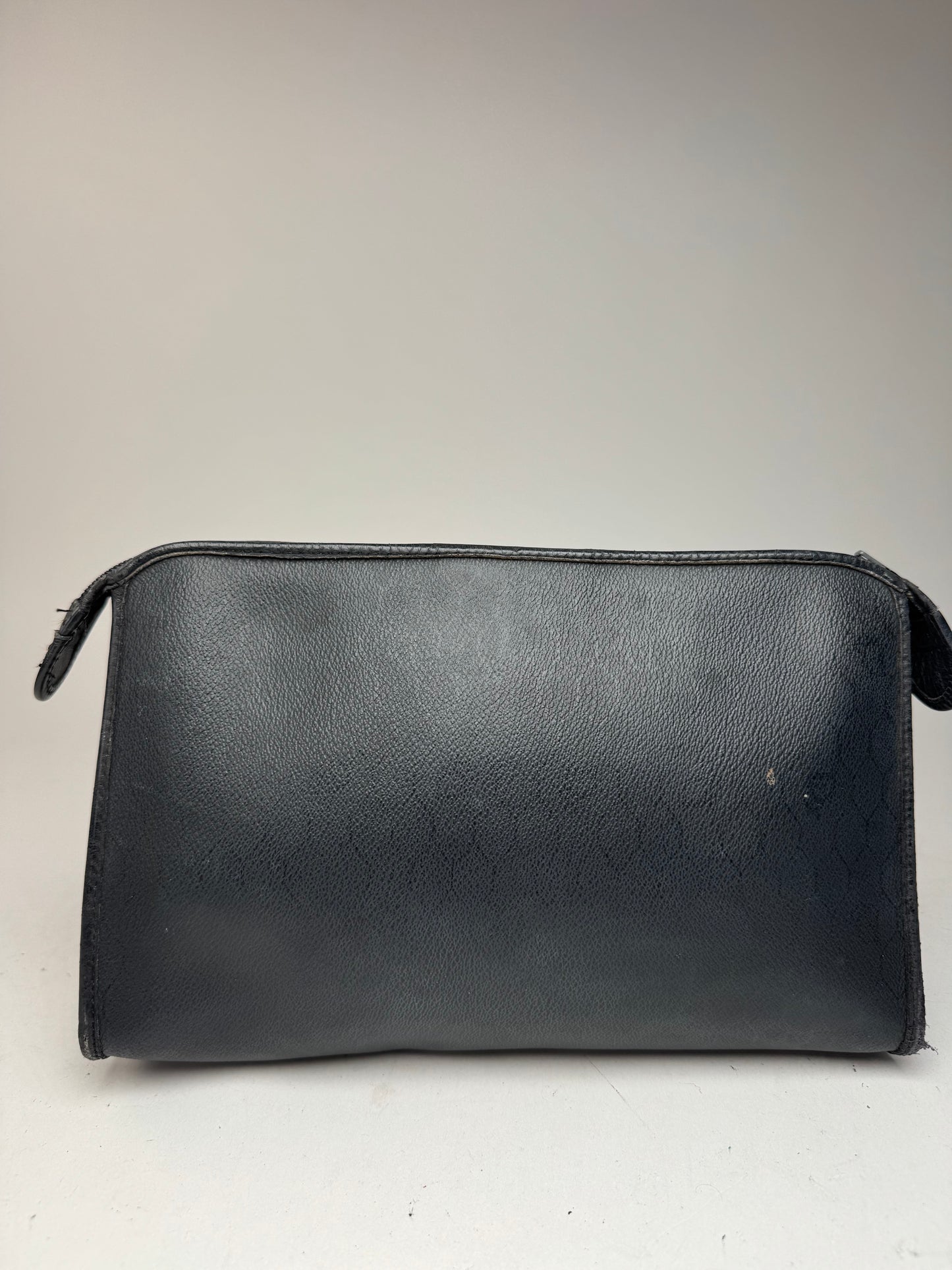 Pochette Dior vintage en cuir noir