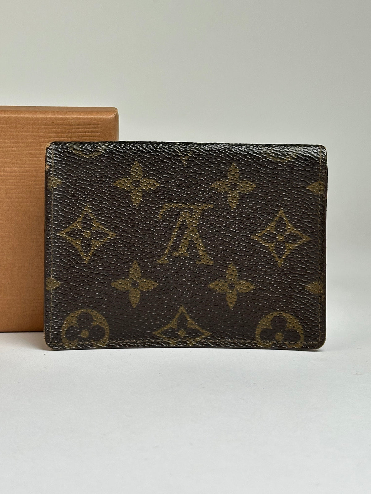 Vintage Louis Vuitton Monogram Canvas Bifold Wallet Brown