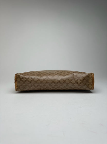 Pochette vintage Céline Paris Triomphe Monogram Beige Marron