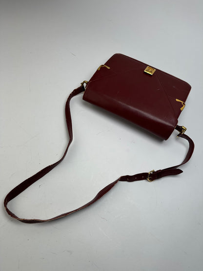 Vintage Cartier Crossbody / Shoulder Bag Burgundy