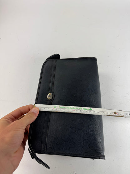 Pochette Dior vintage en cuir noir