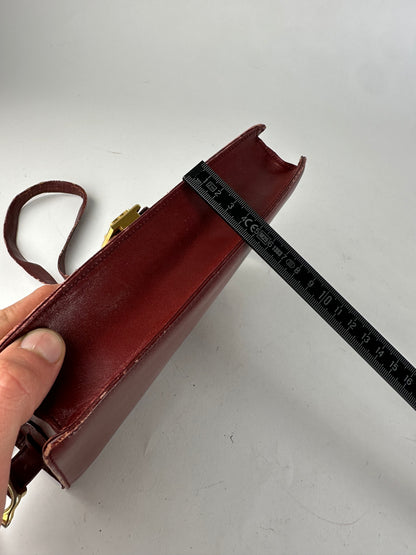 Vintage Cartier Crossbody / Shoulder Bag Burgundy