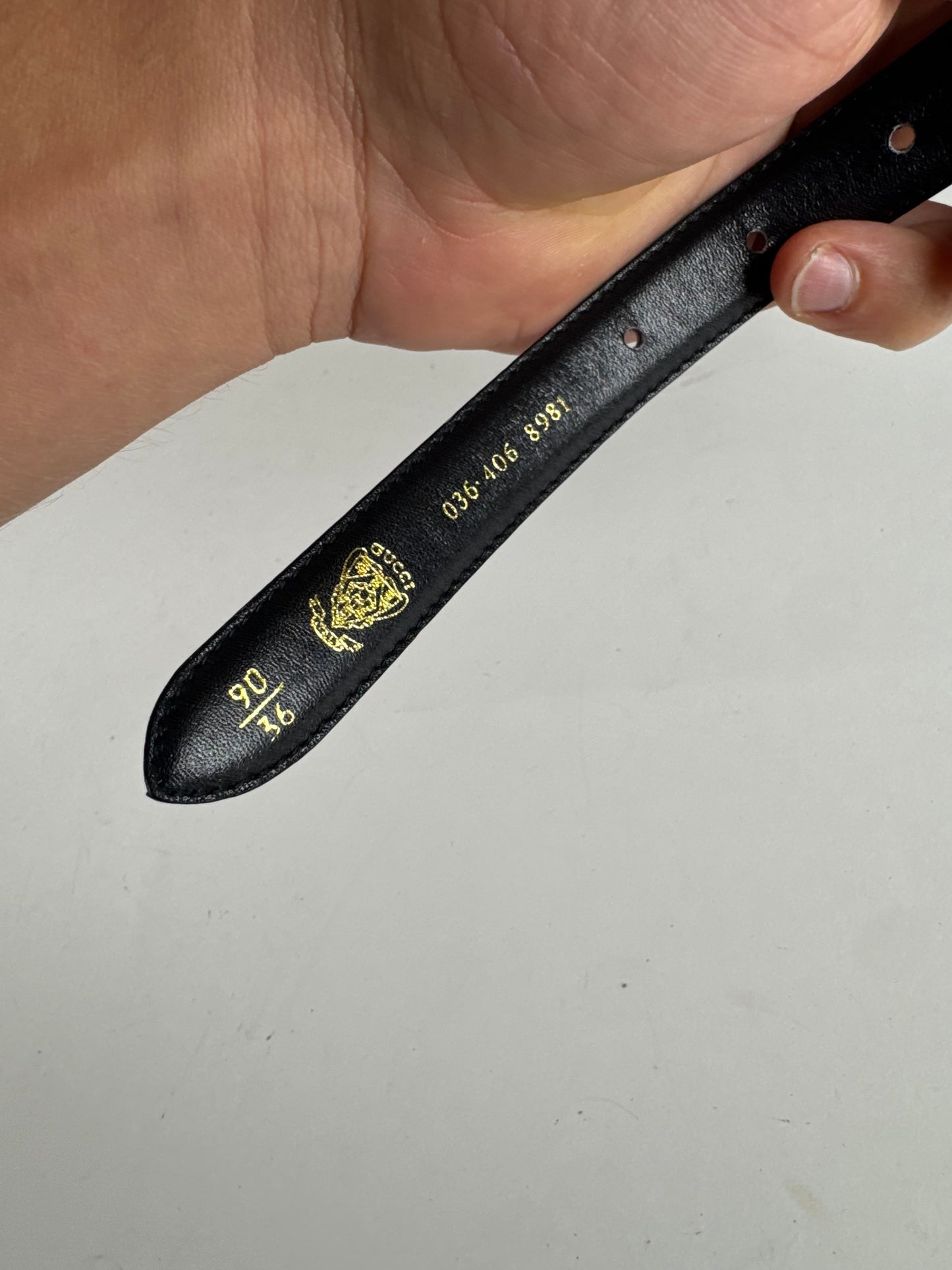 Vintage Gucci Leather belt Burgundy