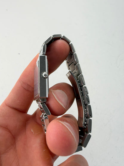 Vintage Balenciaga Stainless Steel Bracelet Watch Silver Blue