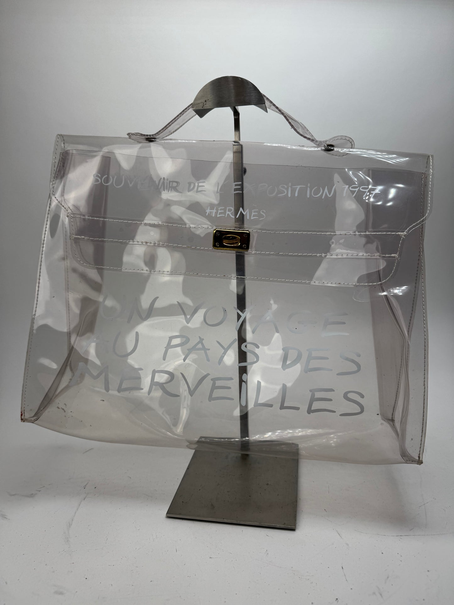 Vintage Hermes PVC Transparent Kelly Bag