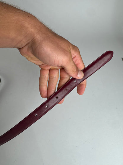 Vintage Gucci Leather belt Burgundy