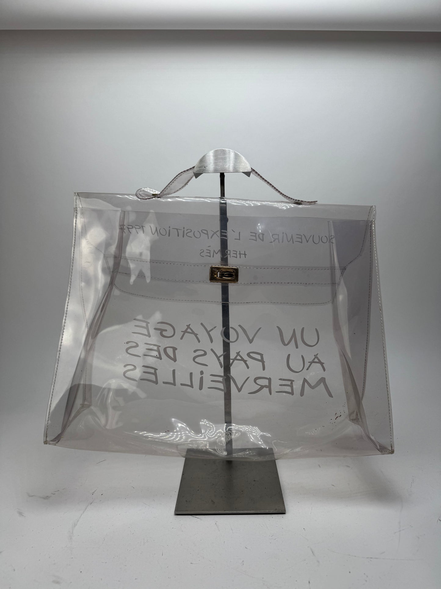 Vintage Hermes PVC Transparent Kelly Bag