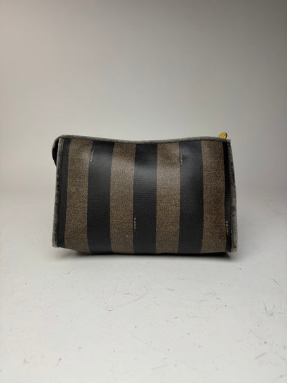 Pochette vintage Fendi en cuir noir