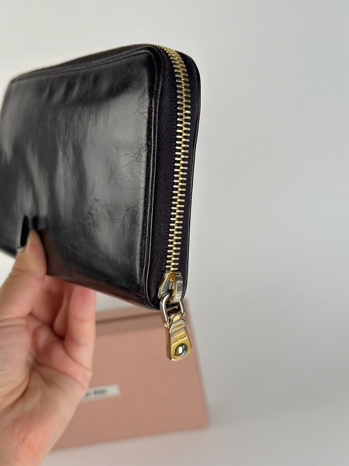 Vintage Miu Miu Leather wallet purple