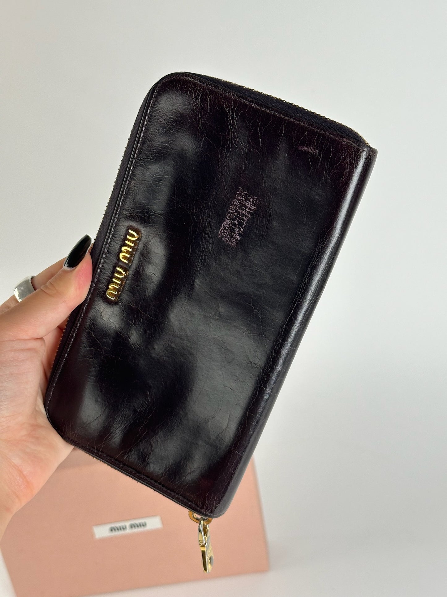 Vintage Miu Miu Leather wallet purple