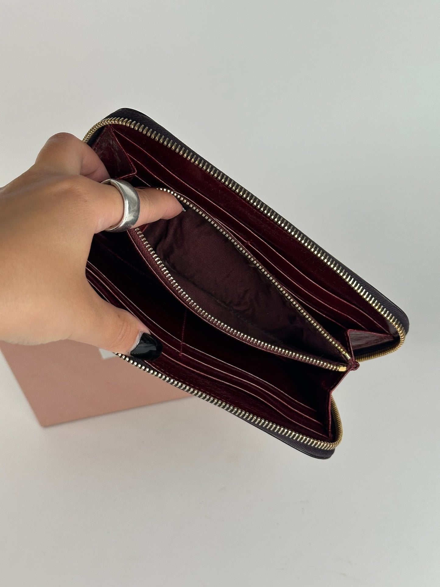 Vintage Miu Miu Leather wallet purple