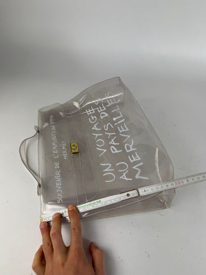 Vintage Hermes PVC Transparent Kelly Bag