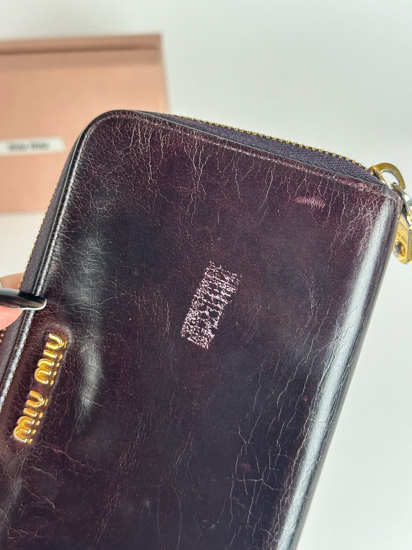 Vintage Miu Miu Leather wallet purple