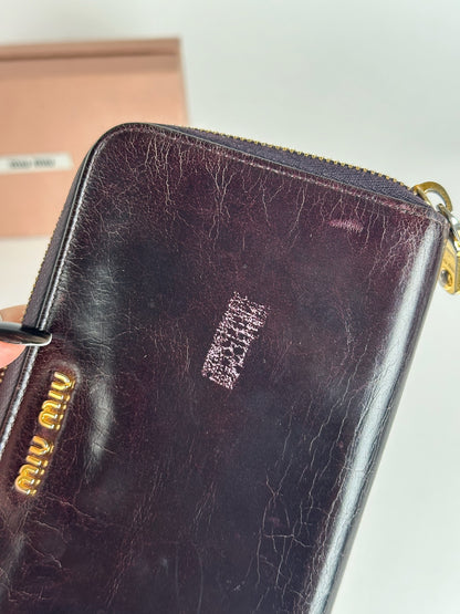 Vintage Miu Miu Leather wallet purple