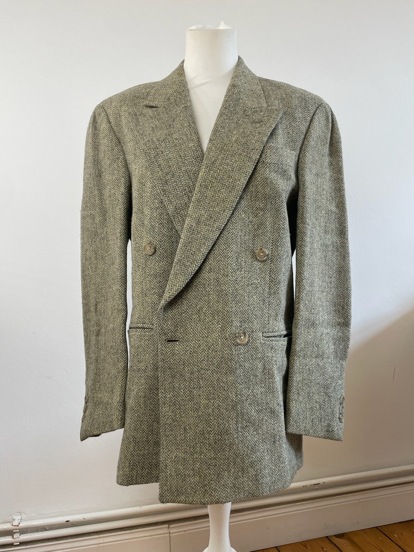 Vintage Fendi wool blazer / short coat brown grey