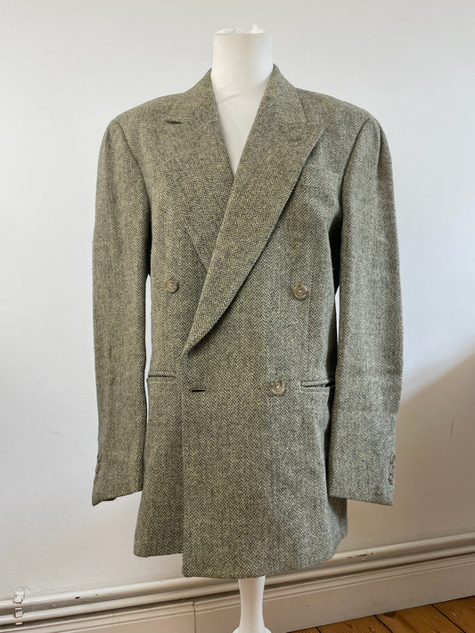Vintage Fendi wool blazer / short coat brown grey