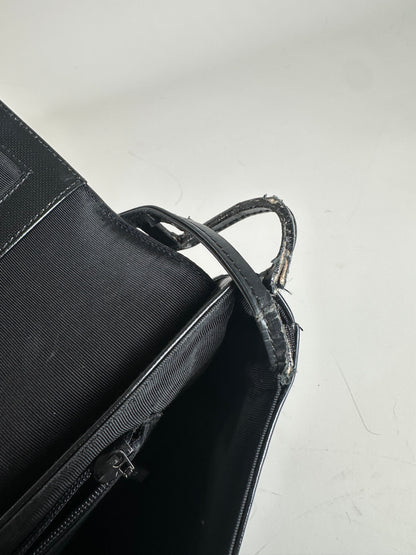 Vintage Givenchy Leather Shoulder Bag Black Silver