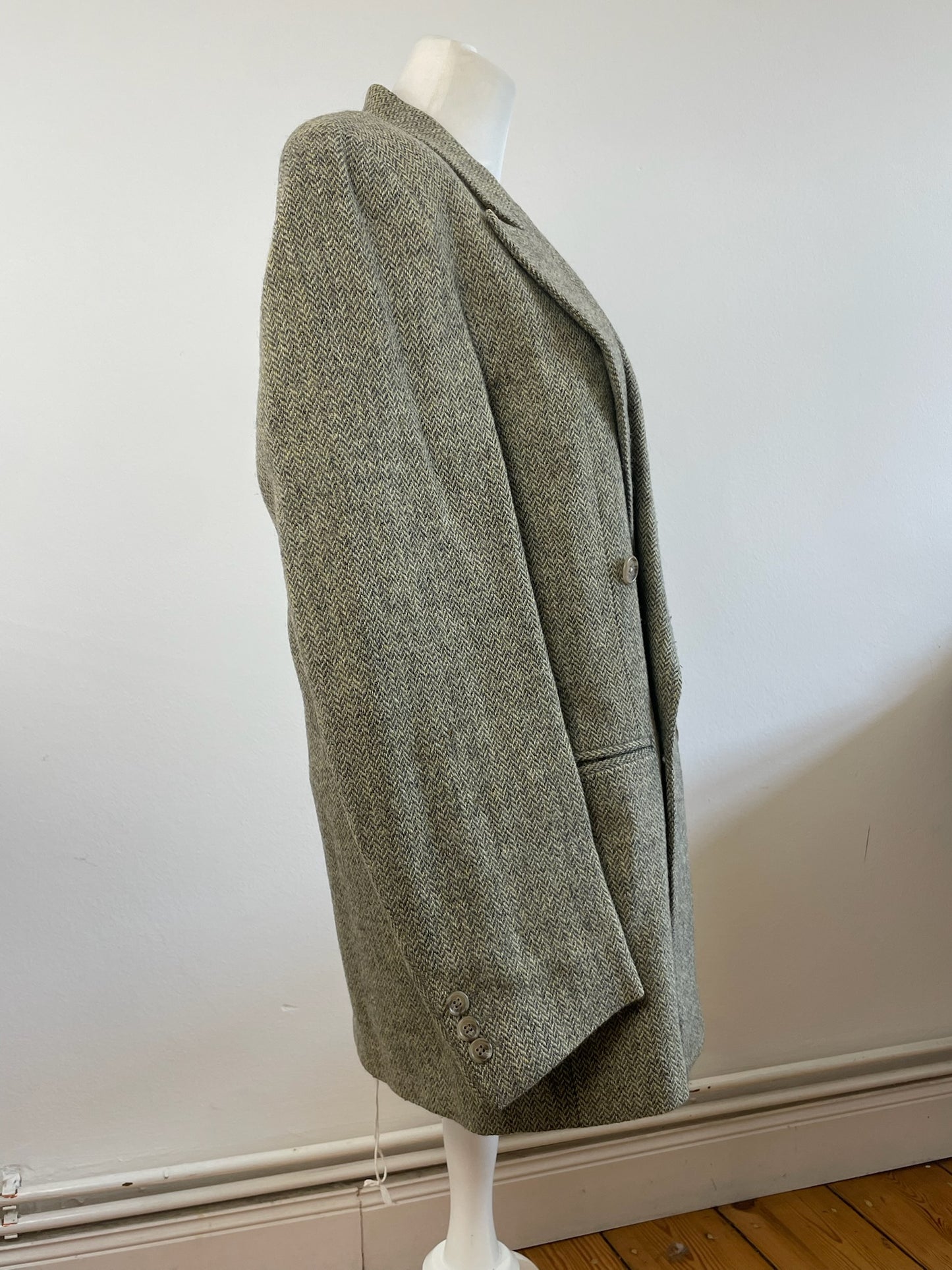 Vintage Fendi wool blazer / short coat brown grey