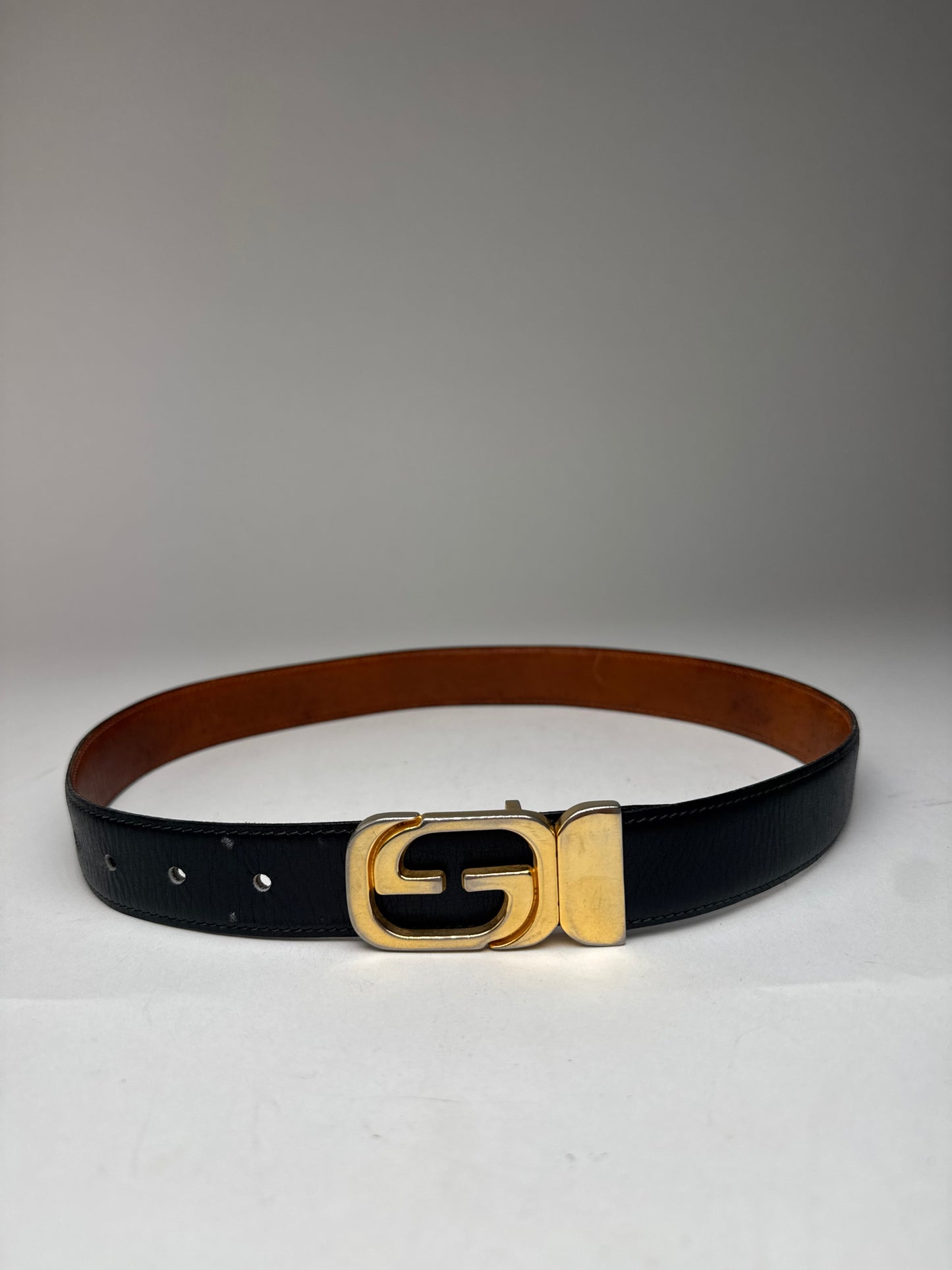 Vintage Gucci Leather belt black