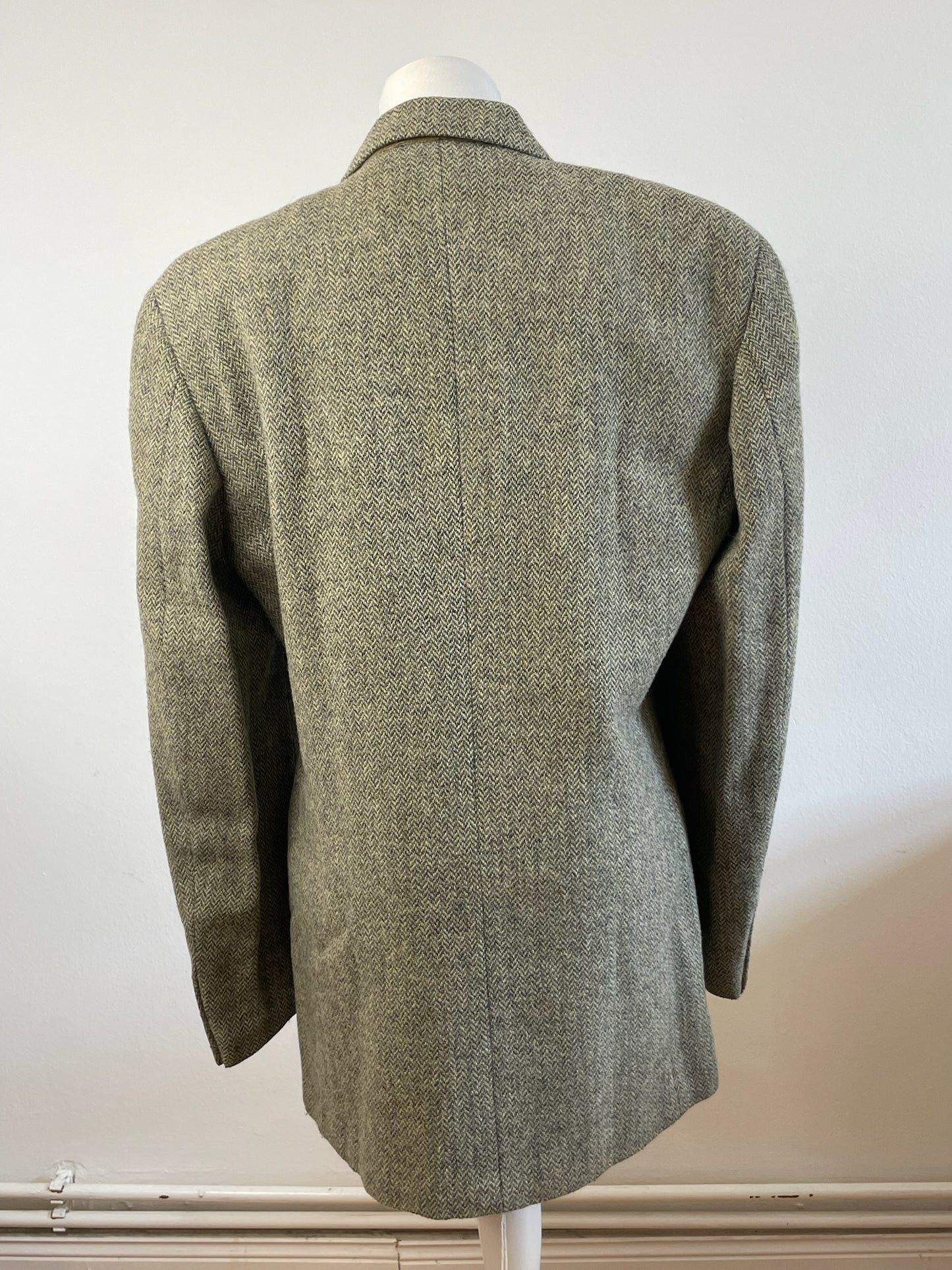 Vintage Fendi wool blazer / short coat brown grey