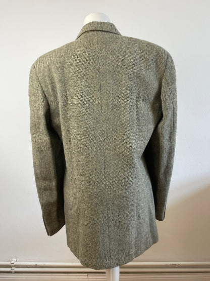 Vintage Fendi wool blazer / short coat brown grey