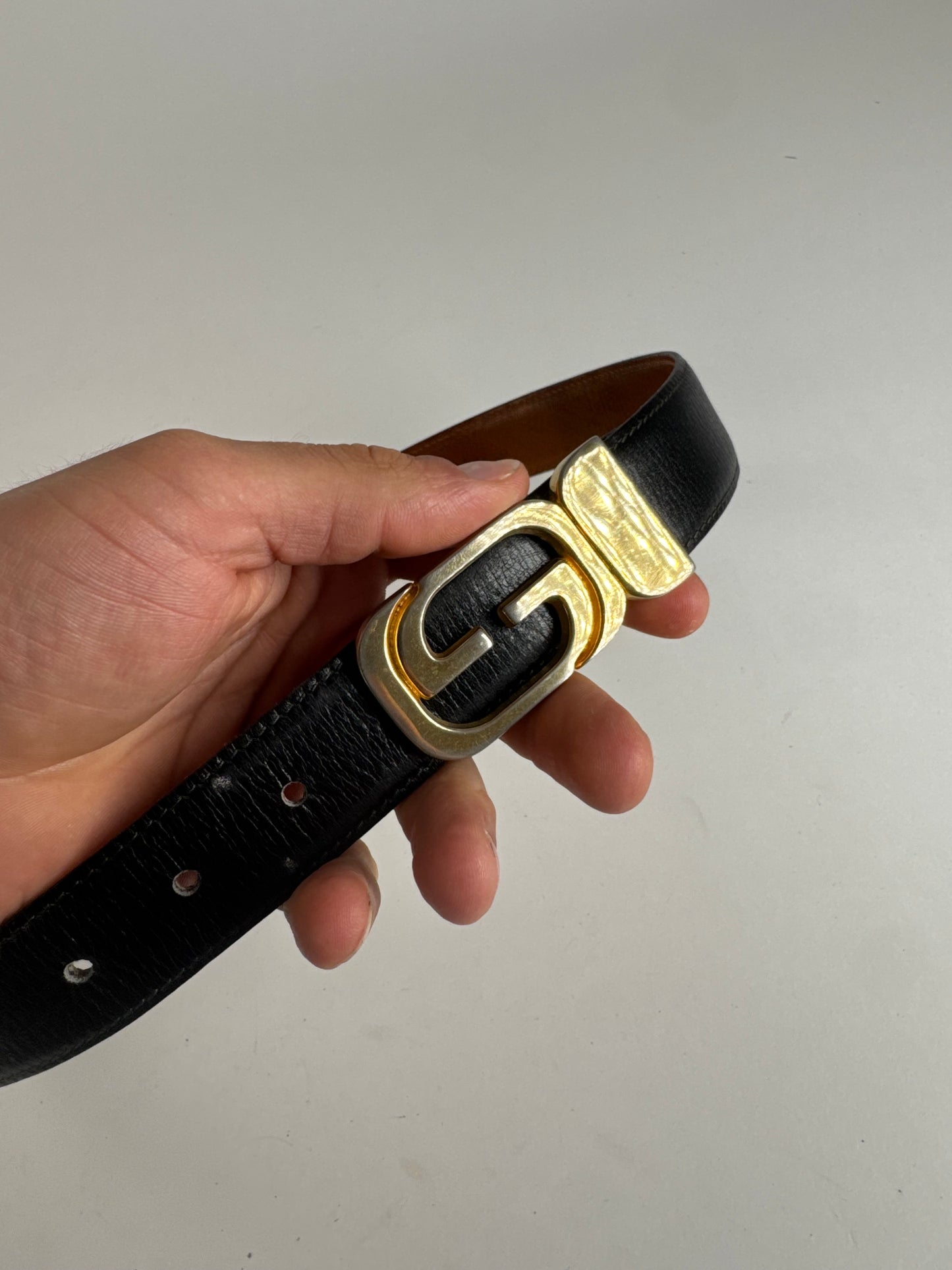 Vintage Gucci Leather belt black