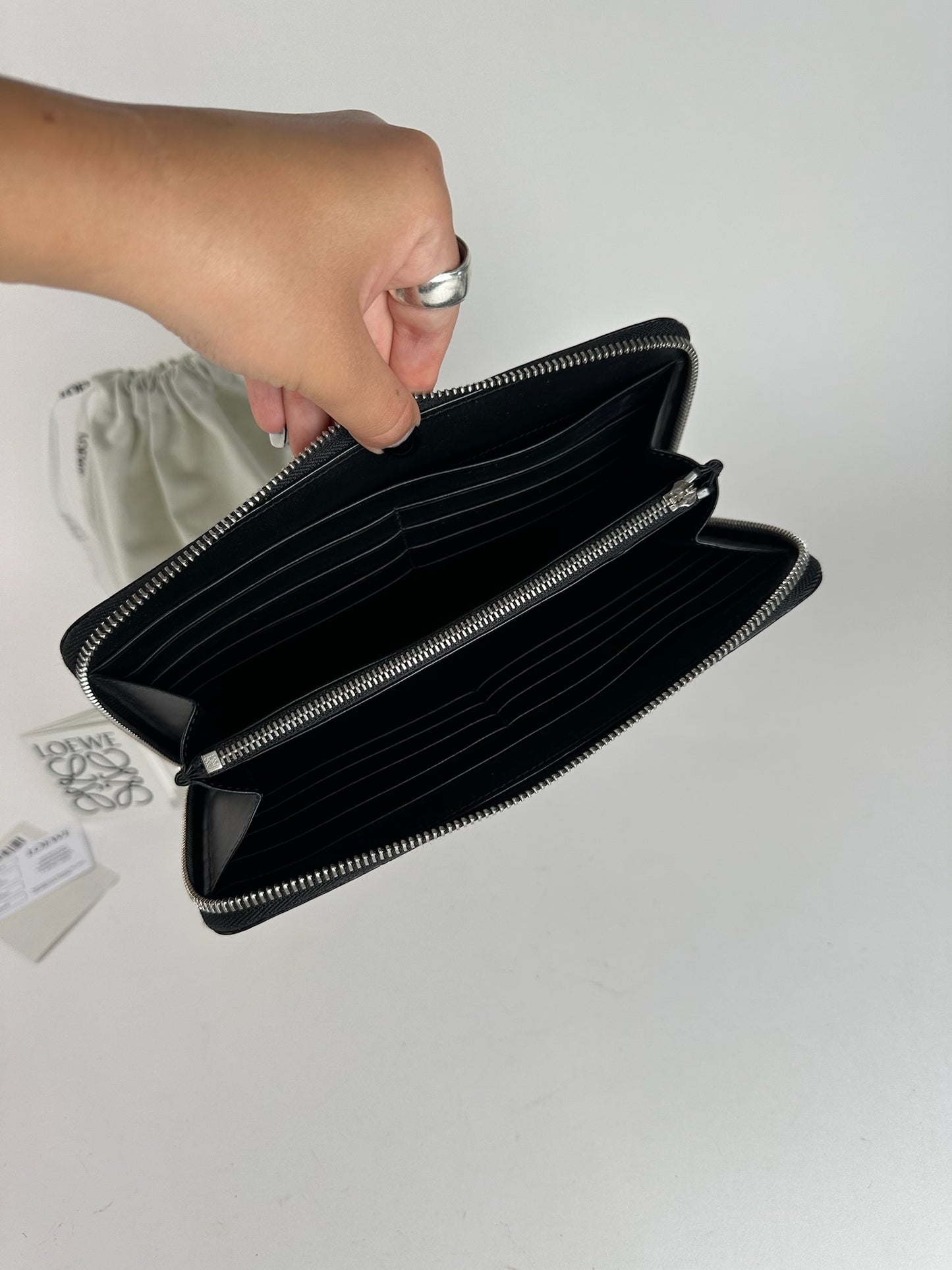 Vintage Loewe Madrid Anagram wallet black