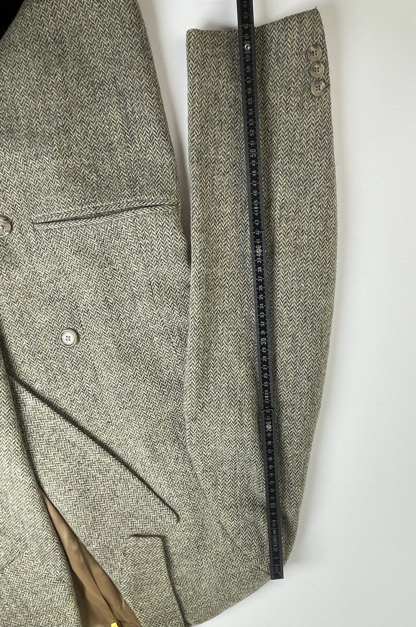 Vintage Fendi wool blazer / short coat brown grey