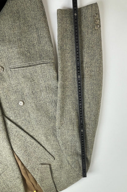 Vintage Fendi wool blazer / short coat brown grey
