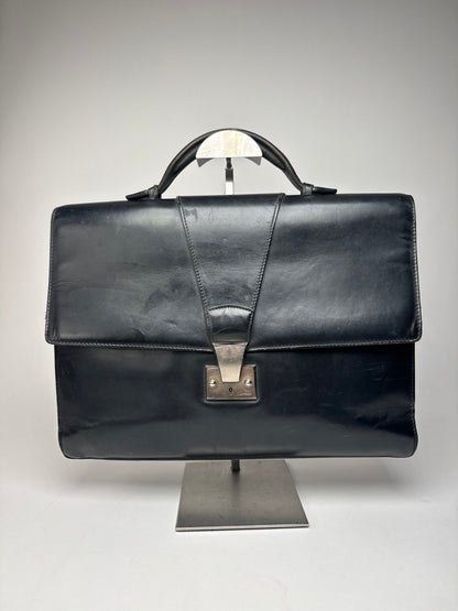 Vintage Cartier leather Briefcase Black