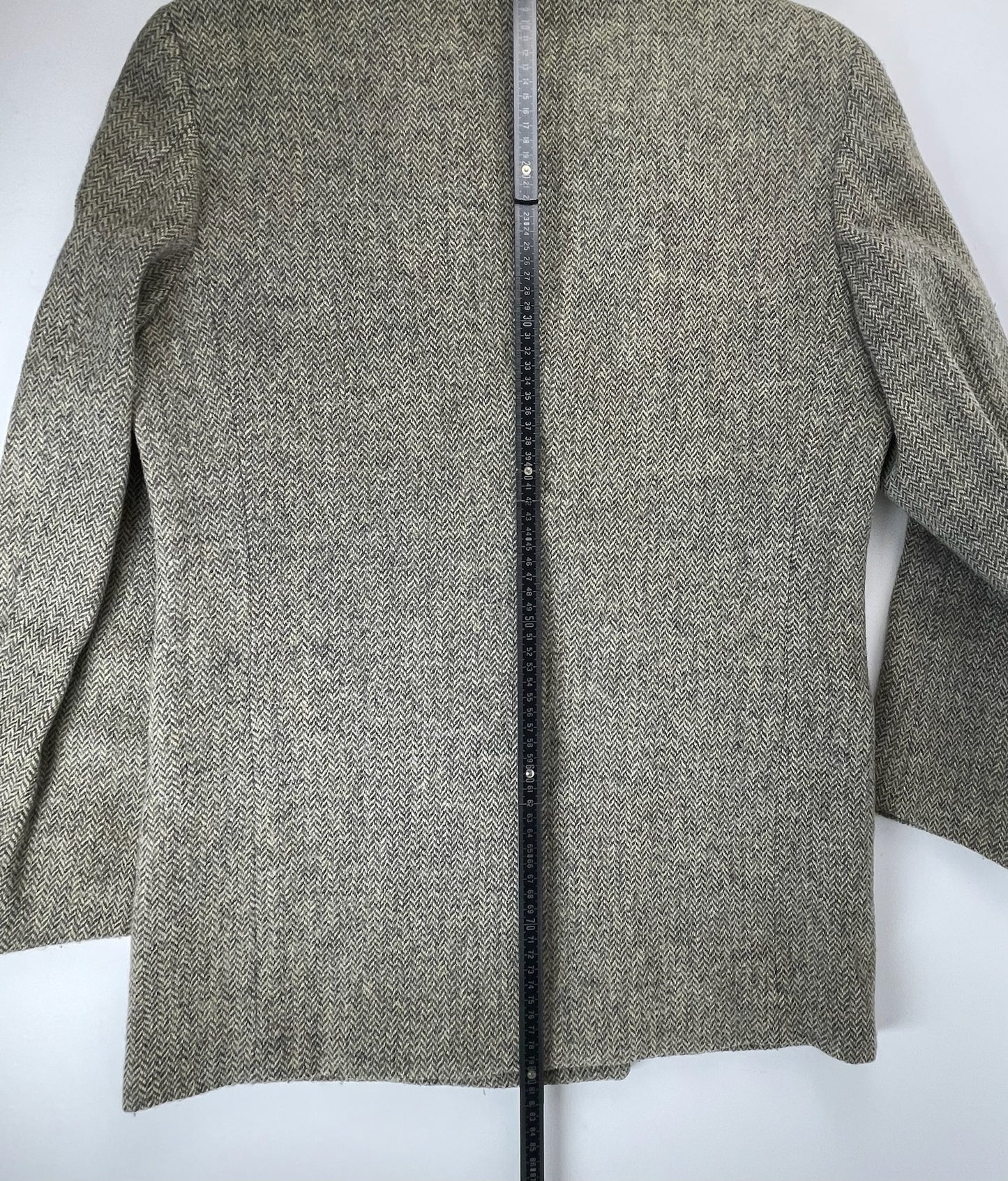 Vintage Fendi wool blazer / short coat brown grey
