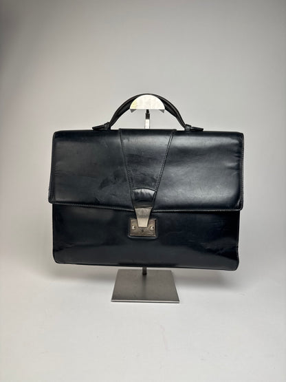 Vintage Cartier leather Briefcase Black