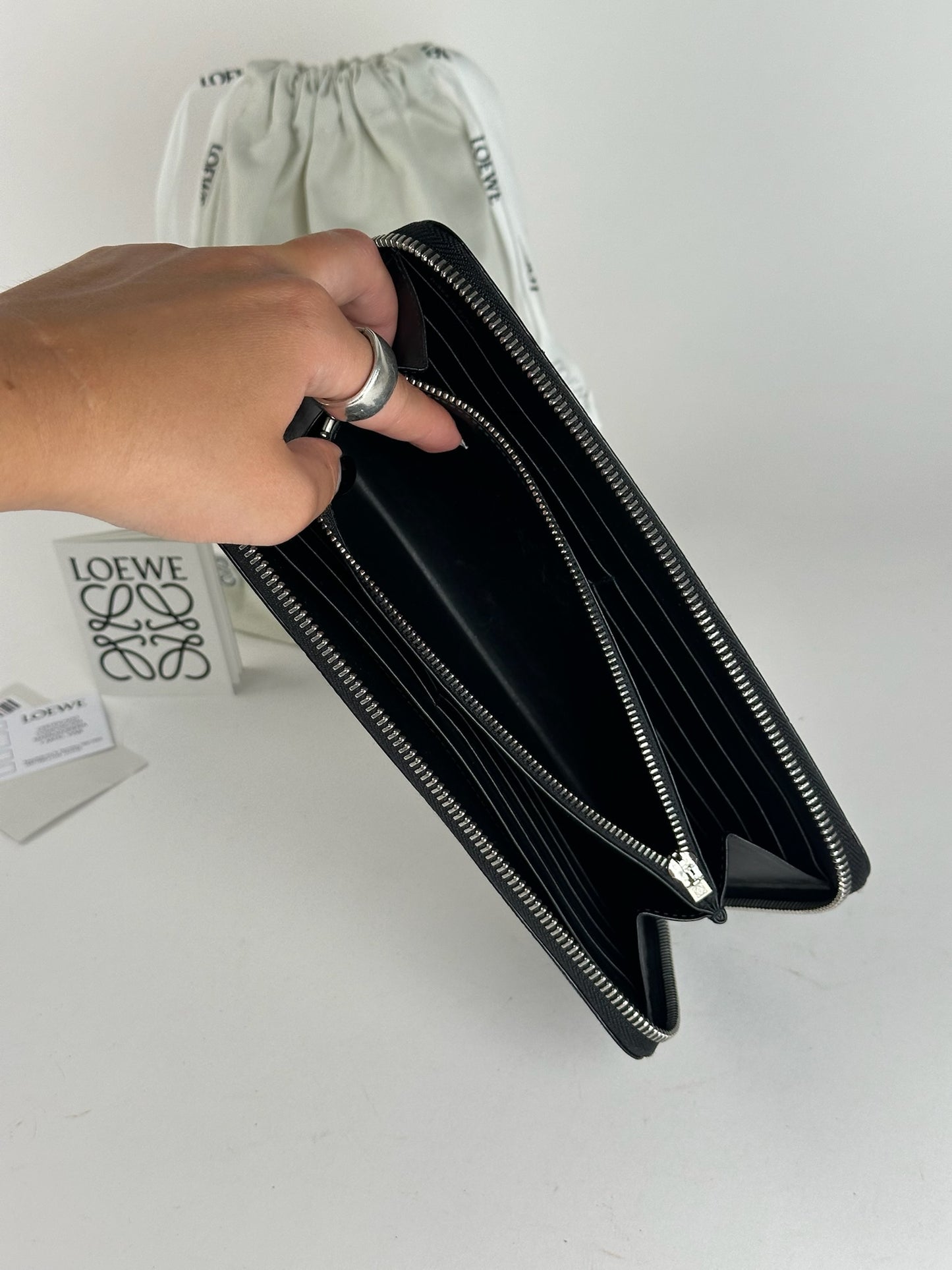 Vintage Loewe Madrid Anagram wallet black