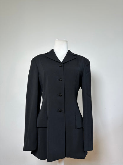 Vintage Ferragamo Wool Blazer Black L