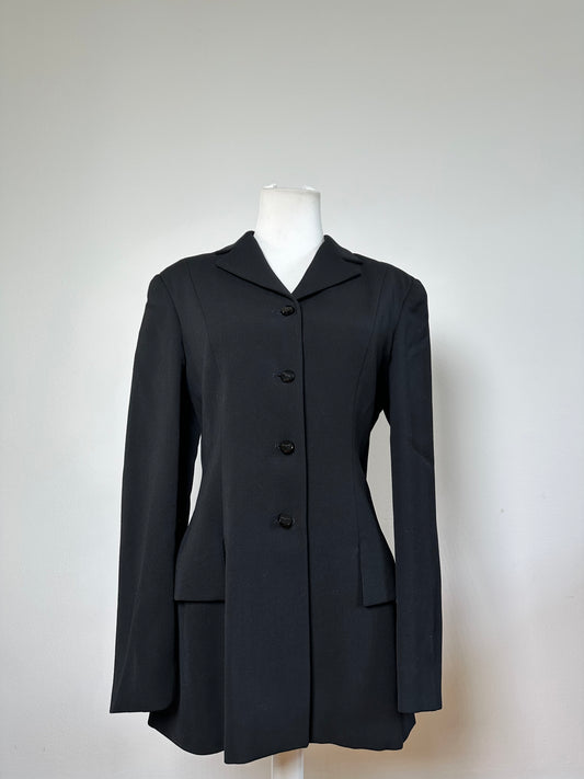 Vintage Ferragamo Wool Blazer Black L