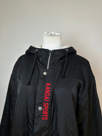 Vintage Kansai Yamamoto Sports Hooded Parka Black L