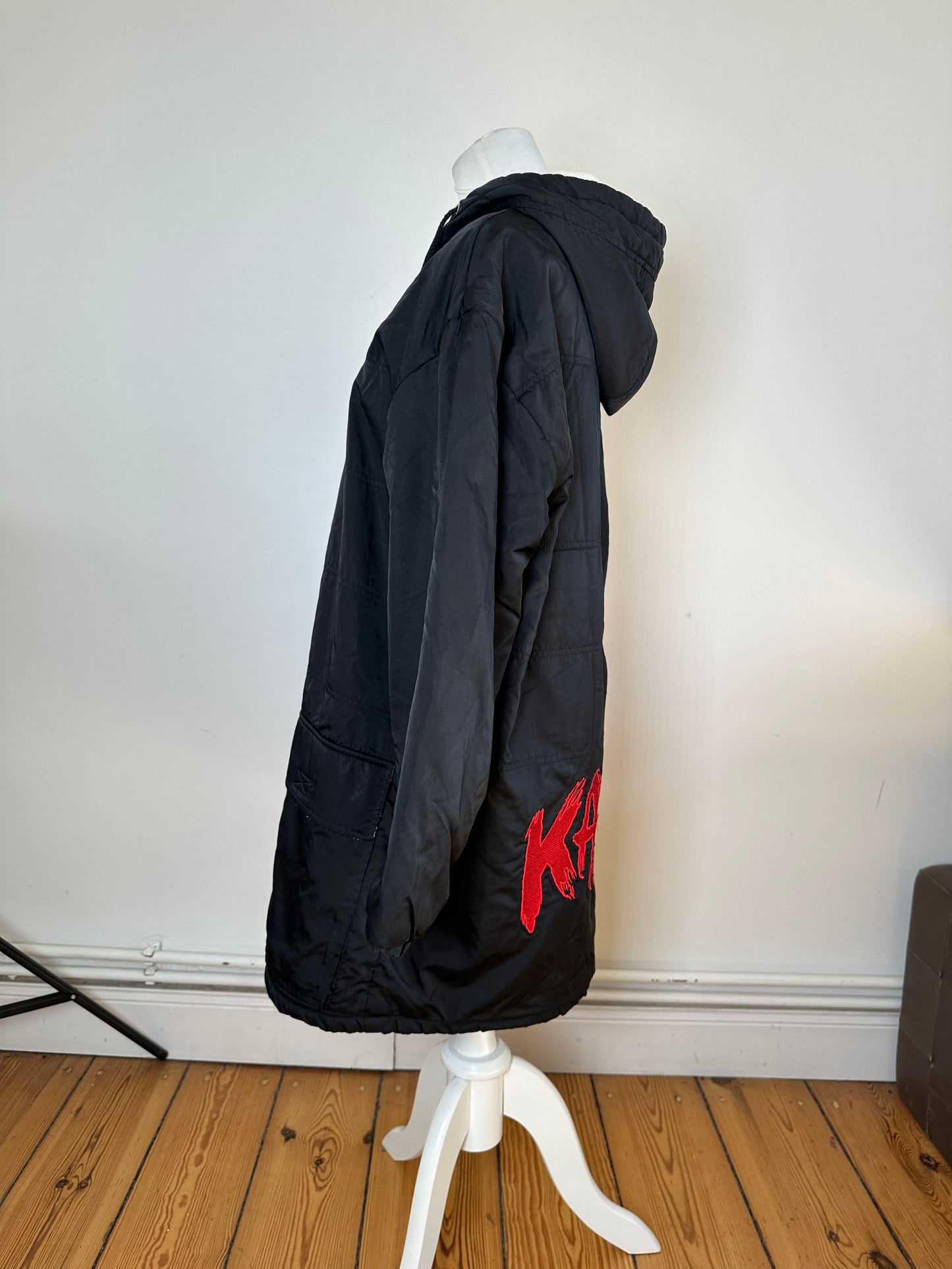 Vintage Kansai Yamamoto Sports Hooded Parka Black L