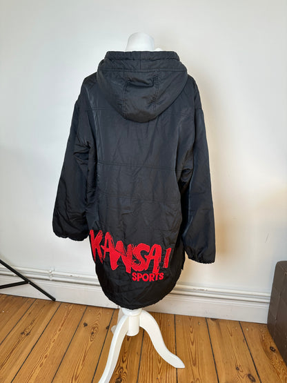 Vintage Kansai Yamamoto Sports Hooded Parka Black L