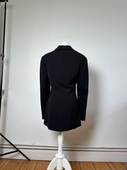 Vintage Ferragamo Wool Blazer Black L