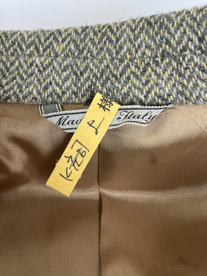 Vintage Fendi wool blazer / short coat brown grey