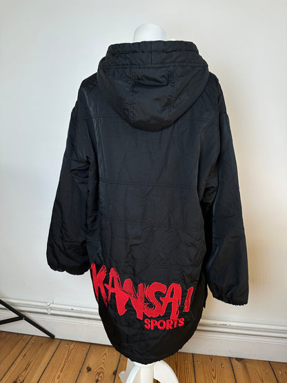 Vintage Kansai Yamamoto Sports Hooded Parka Black L