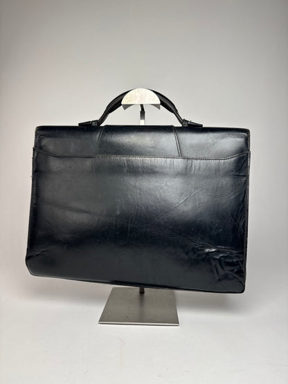 Vintage Cartier leather Briefcase Black