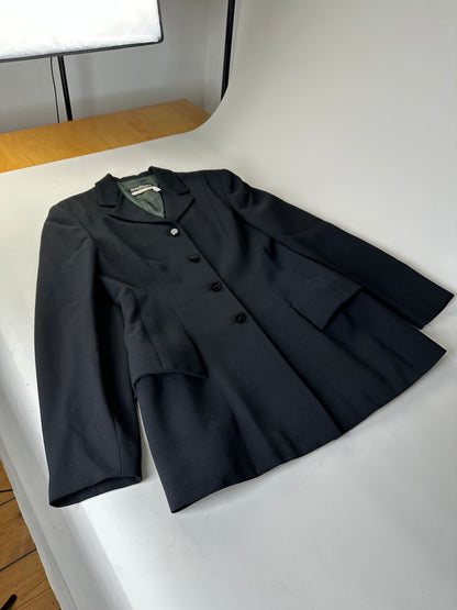 Vintage Ferragamo Wool Blazer Black L